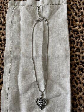 Brighton Silver Heart Filigree Pendant Necklace